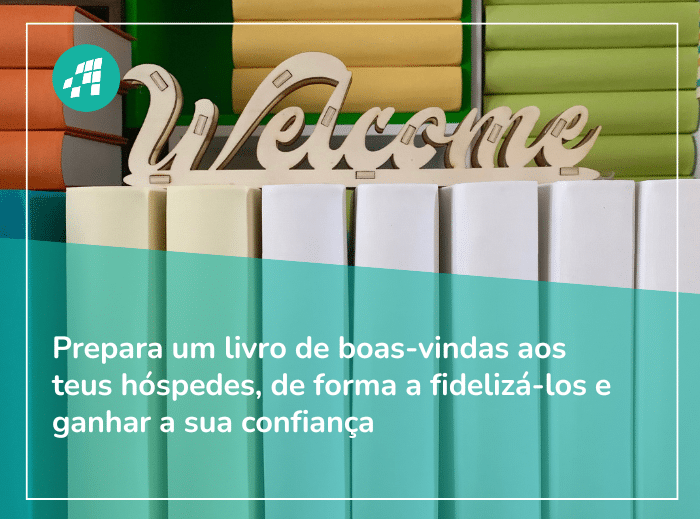 Livro de boas-vindas para hóspedes